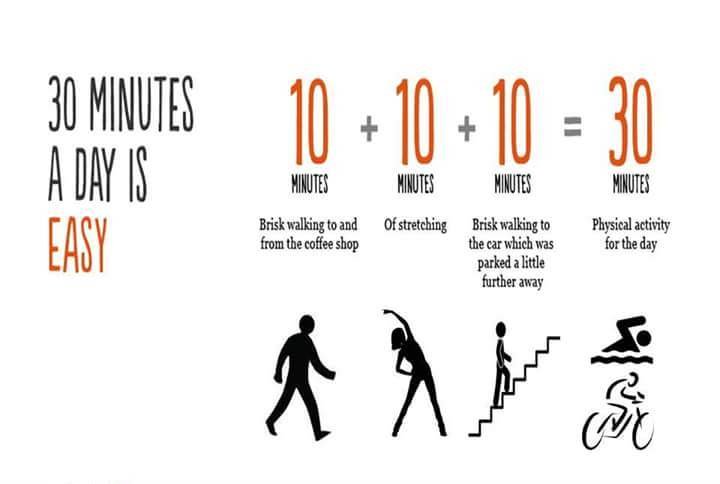 Get 30 minutes of exercise every day