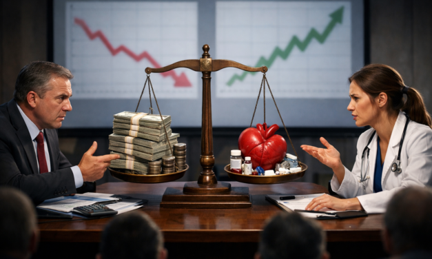 Why is healthcare treated as a cost rather than an investment?